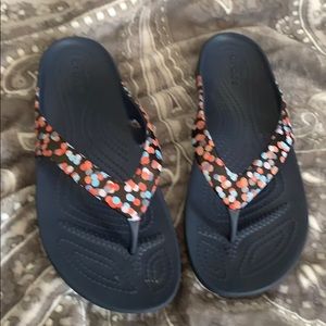 Croc flip flops